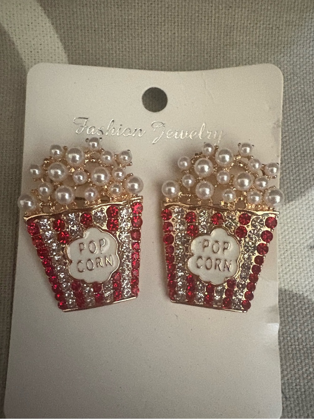 Popcorn Bucket Earrings